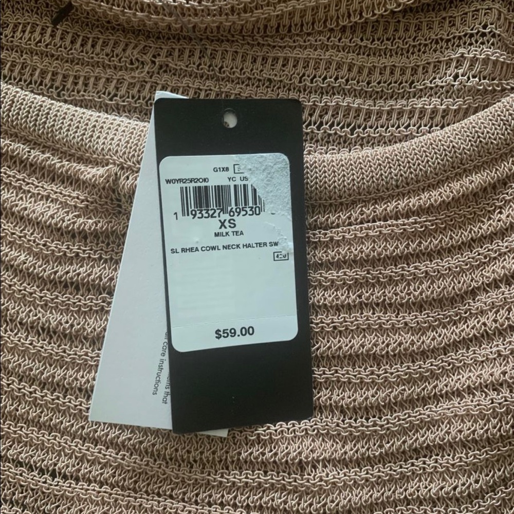 Guess Rhea Cowl Neck Halter Top - Picture 2 of 3